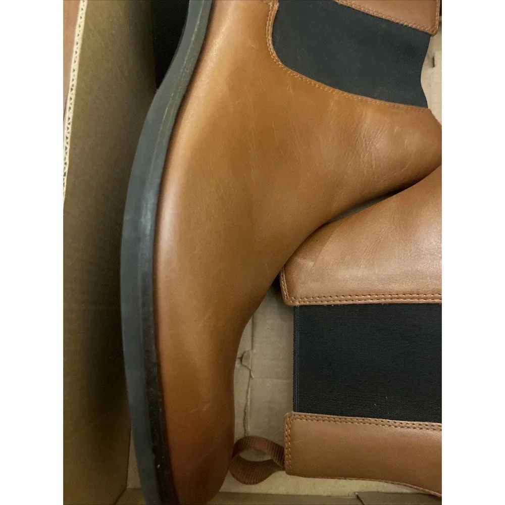 Cole Haan Men's Grand+ British Leather Chelsea Boots C37859 Brown Size 10.5